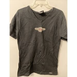 Vtg 1998 Harley-Davidson 95 Year Anniversary Black V-neck T-Shirt Women’s S
